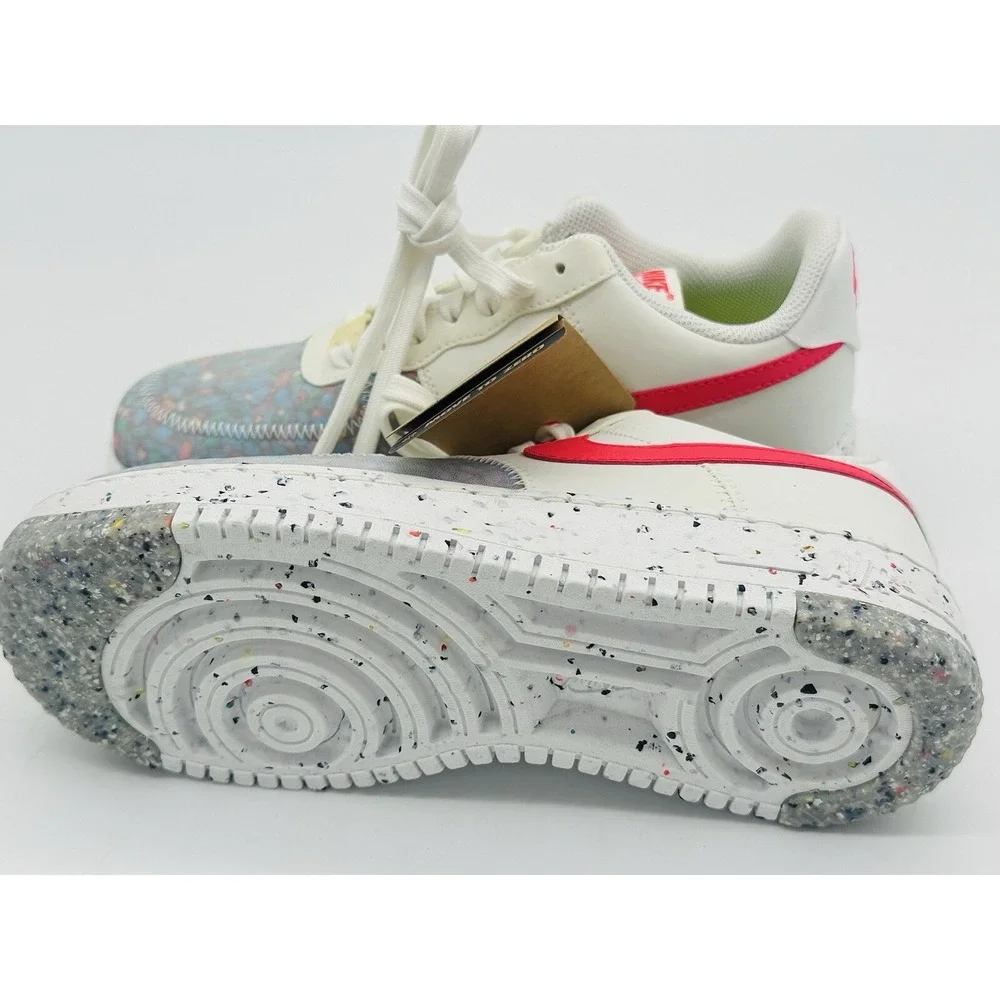 Women's Size 7 - Nike Air Force 1 Crater Summit White CT1986-100 No Box Lid